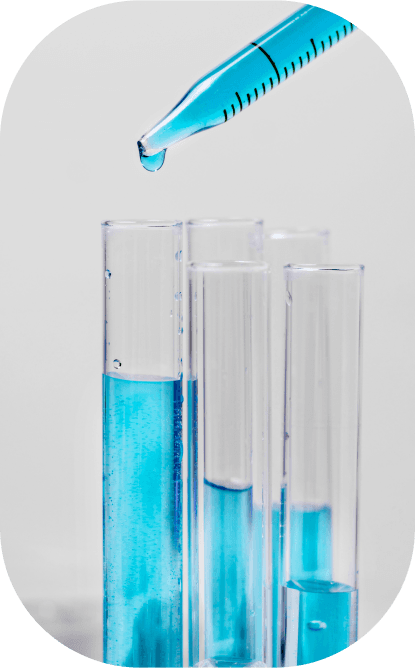 Test tubes with dropper